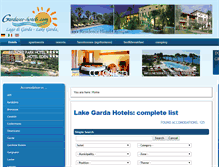 Tablet Screenshot of gardasee-hotels.com